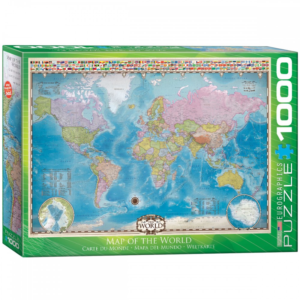 Map of the World Pussel 1000 bitar